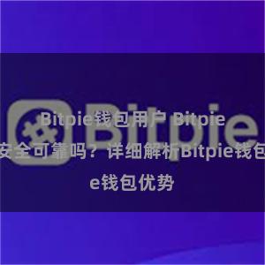 Bitpie钱包用户 Bitpie钱包安全可靠吗？详细解析Bitpie钱包优势