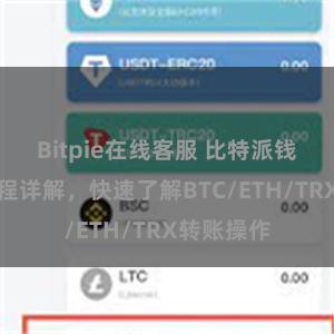 Bitpie在线客服 比特派钱包转账教程详解，快速了解BTC/ETH/TRX转账操作