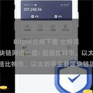 Bitpie应用下载 比特派钱包支持的区块链网络一览: 包括比特币、以太坊等主要区块链项目