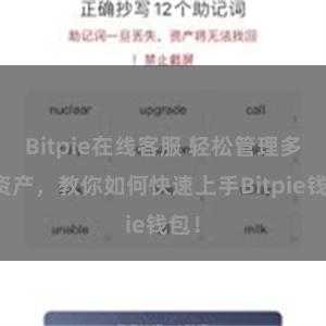 Bitpie在线客服 轻松管理多链资产，教你如何快速上手Bitpie钱包！