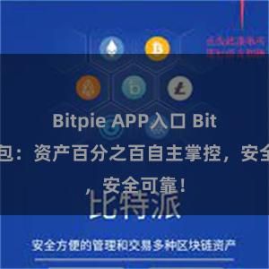 Bitpie APP入口 Bitpie钱包：资产百分之百自主掌控，安全可靠！