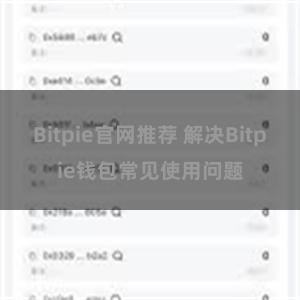 Bitpie官网推荐 解决Bitpie钱包常见使用问题