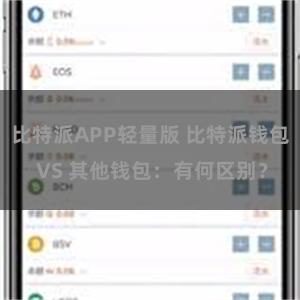 比特派APP轻量版 比特派钱包 VS 其他钱包：有何区别？