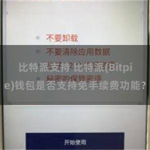 比特派支持 比特派(Bitpie)钱包是否支持免手续费功能？