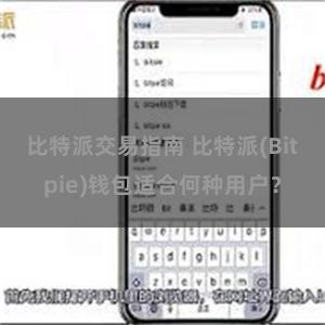 比特派交易指南 比特派(Bitpie)钱包适合何种用户？