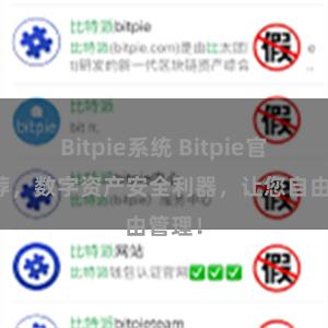 Bitpie系统 Bitpie官网推荐，数字资产安全利器，让您自由管理！