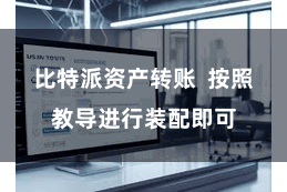 比特派资产转账  按照教导进行装配即可